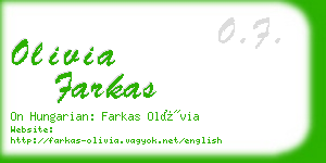 olivia farkas business card